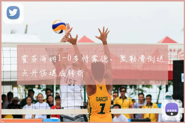 霍芬海姆1-0多特蒙德，聚勒滑倒送点并伤退成转折